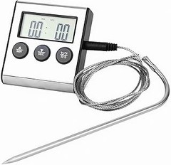 Guía para utilizar un termómetro de cocina con alarma