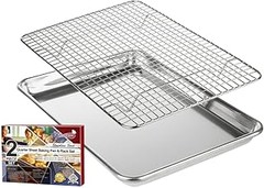 Diferencias entre bandejas de horno con rejilla de acero inoxidable y aluminio