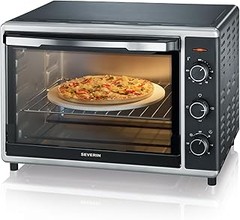¿Cuál es el consumo energético de un horno de sobremesa con grill?