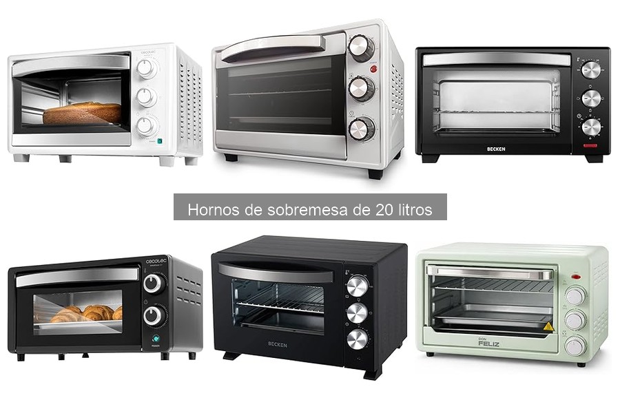 Accesorios imprescindibles para hornos de sobremesa de 20 litros