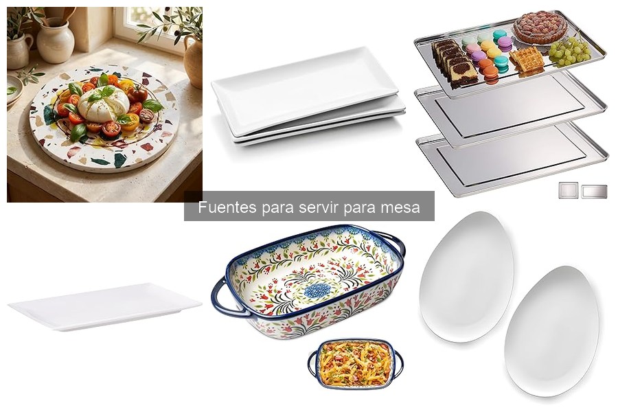 Alternativas a Fuentes de Metal para Servir en Mesa
