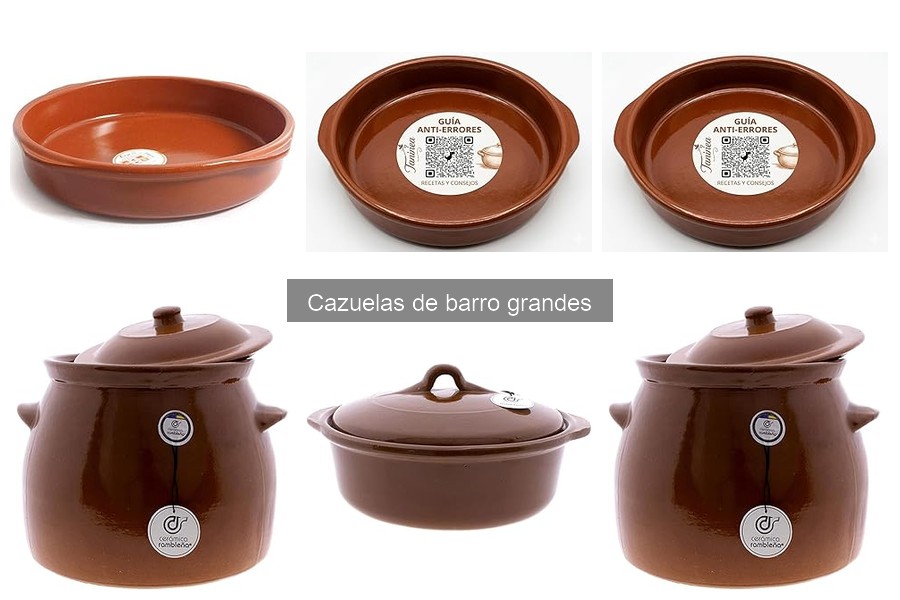 Alternativas a las cazuelas de barro grandes para cocinar