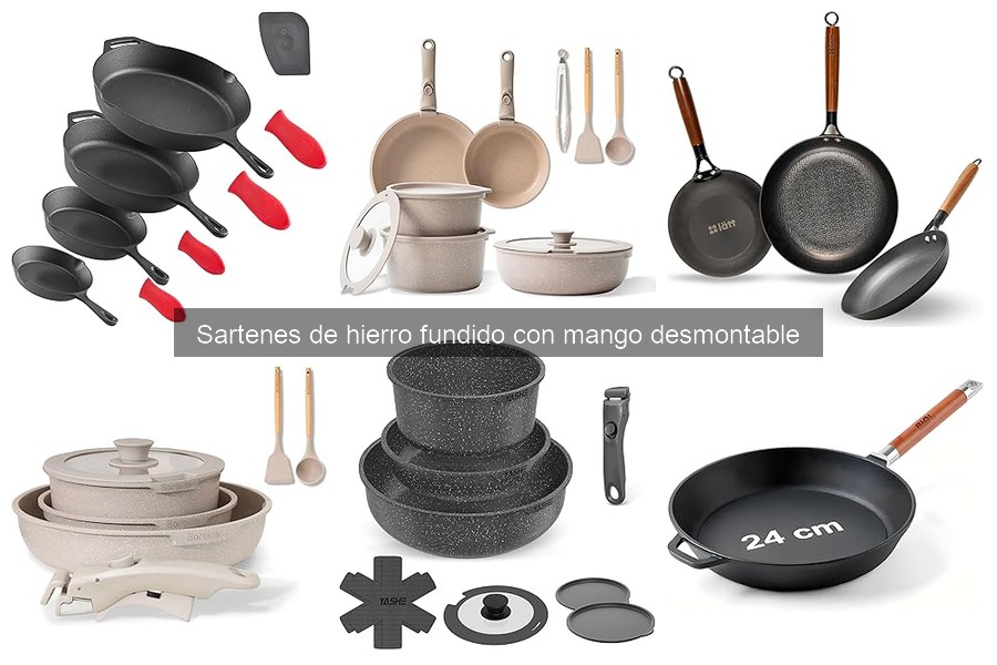 Alternativas a las sartenes de hierro fundido desmontables