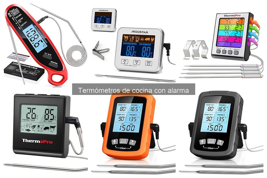 Alternativas a los termómetros de cocina con alarma
