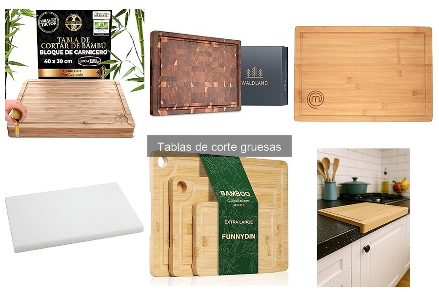 Alternativas a Tablas de Corte Gruesas para tu Cocina