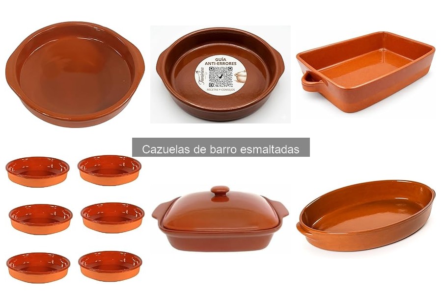 Cazuelas de barro esmaltadas: ¿Son aptas para el horno?