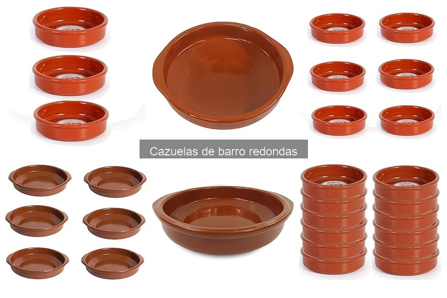 Cazuelas de barro redondas: características y usos