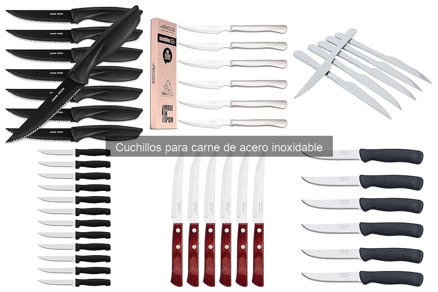 Cómo elegir el mejor cuchillo para carne de acero inoxidable