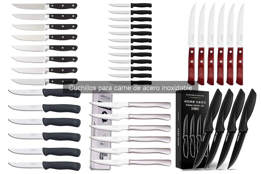 Comparativa: Cuchillos de Cerámica vs. Acero Inoxidable para Carne