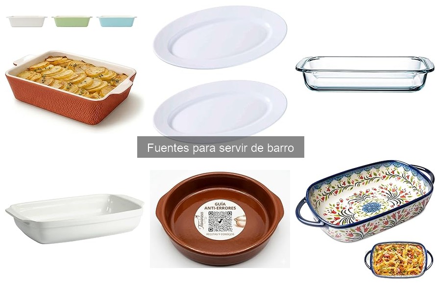 Comparativa de Fuentes de Barro vs Vidrio y Cerámica