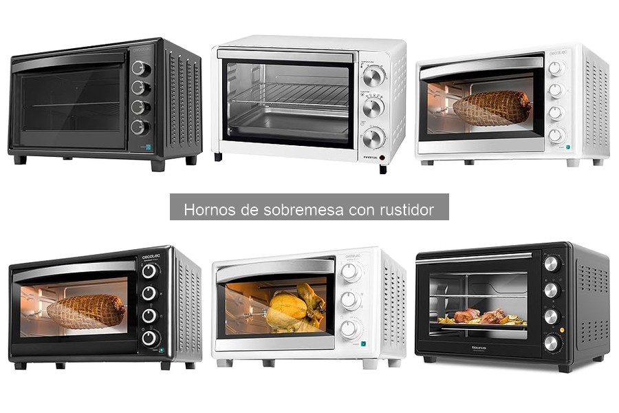 Comparativa de Hornos de Sobremesa con Rustidor en 2023