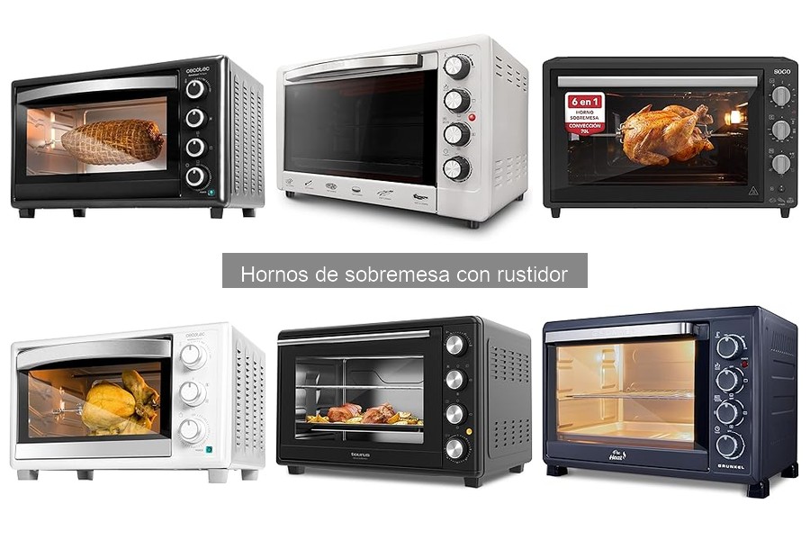 Comparativa de los Mejores Hornos de Sobremesa con Rustidor