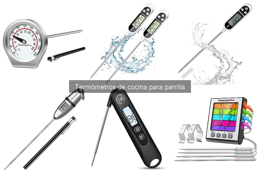 Comparativa de termómetros de cocina para parrilla de marcas reconocidas