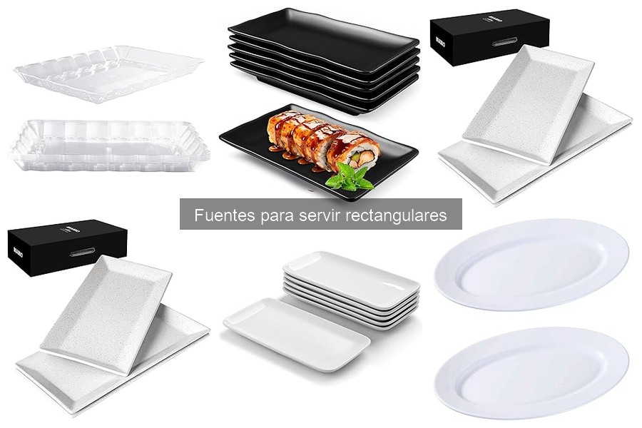 Comparativa: Fuentes Rectangulares vs. Redondas para Servir