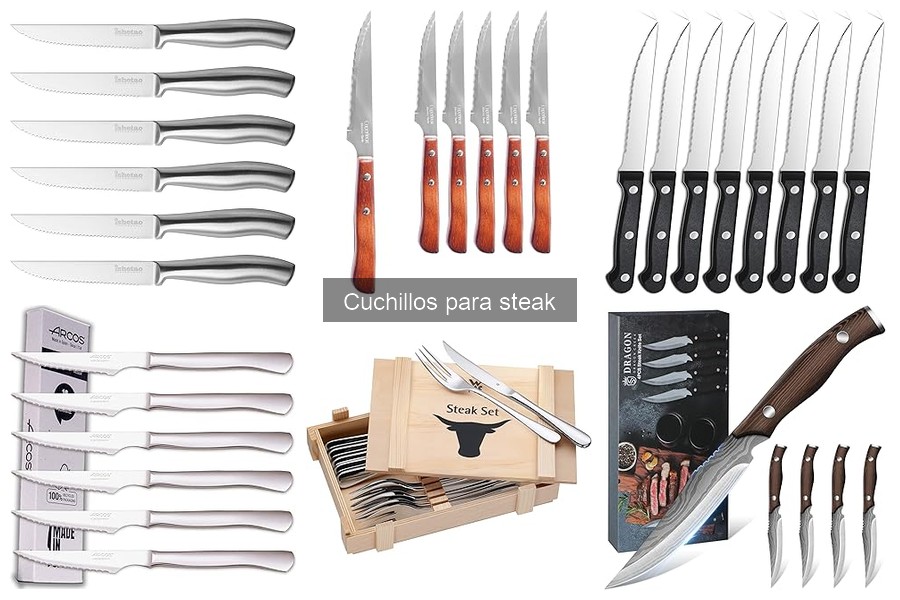 Cuchillos para steak vs. cuchillos de chef: ¿cuál elegir?
