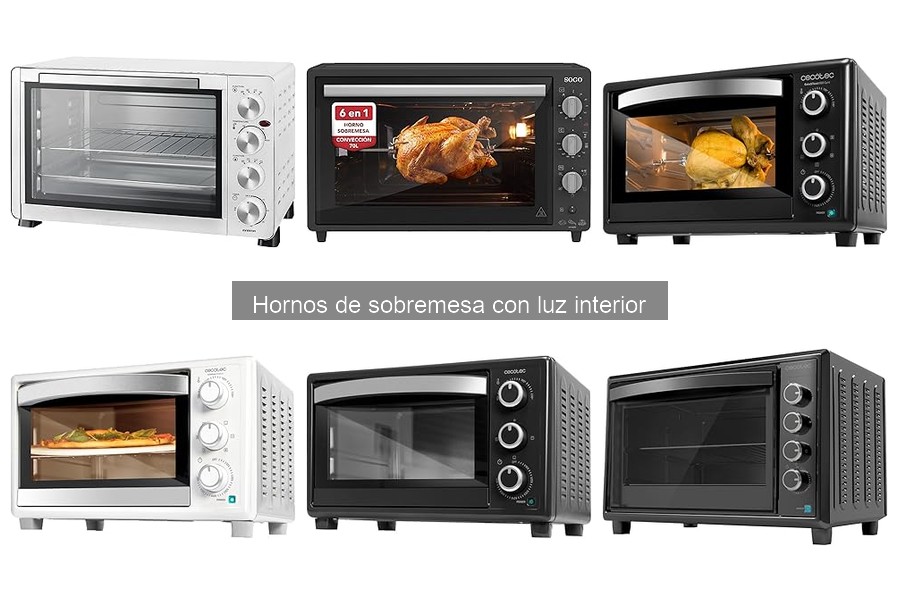 Dónde comprar hornos de sobremesa con luz interior