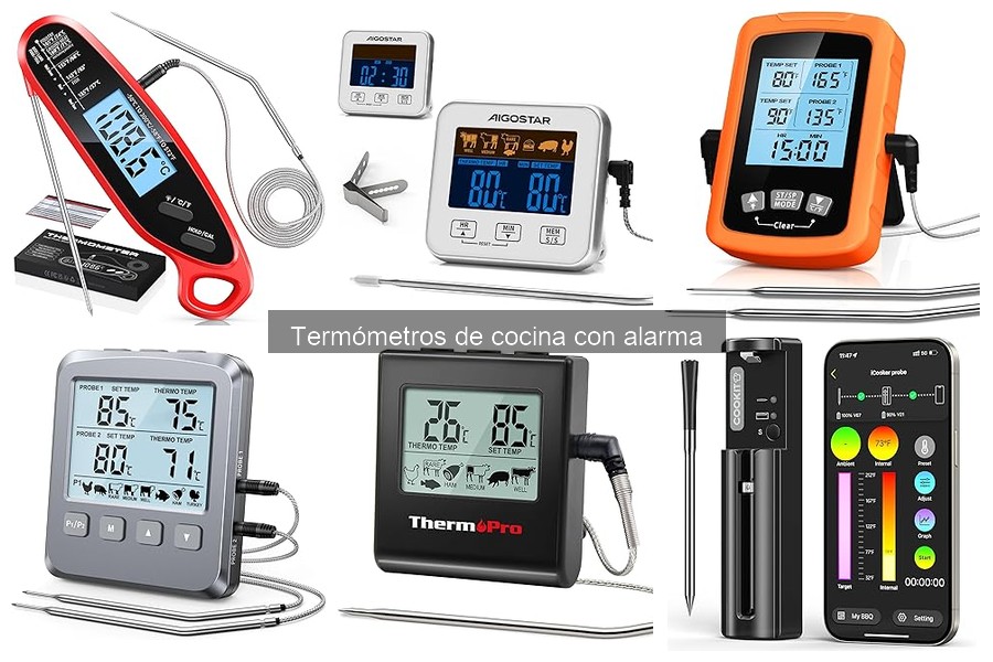 Dónde comprar termómetros de cocina con alarma