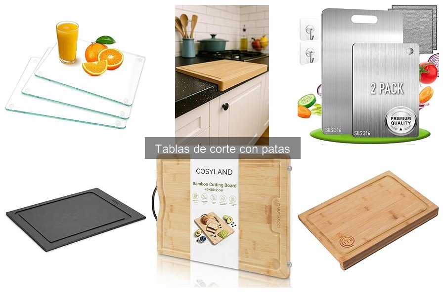 Elige el tamaño perfecto de tu tabla de corte con patas