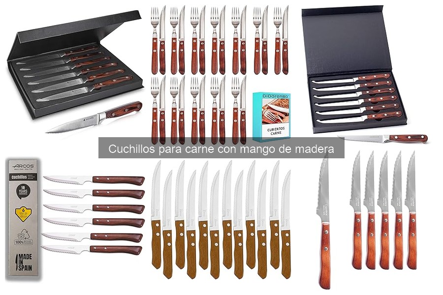 Errores comunes al usar cuchillos de carne con mango de madera