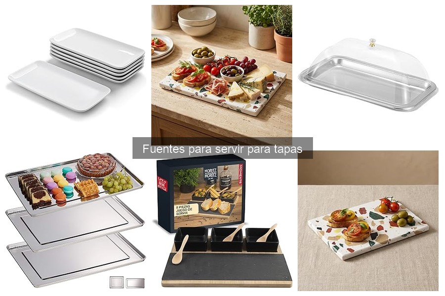 Guía de compra de fuentes para servir tapas en casa