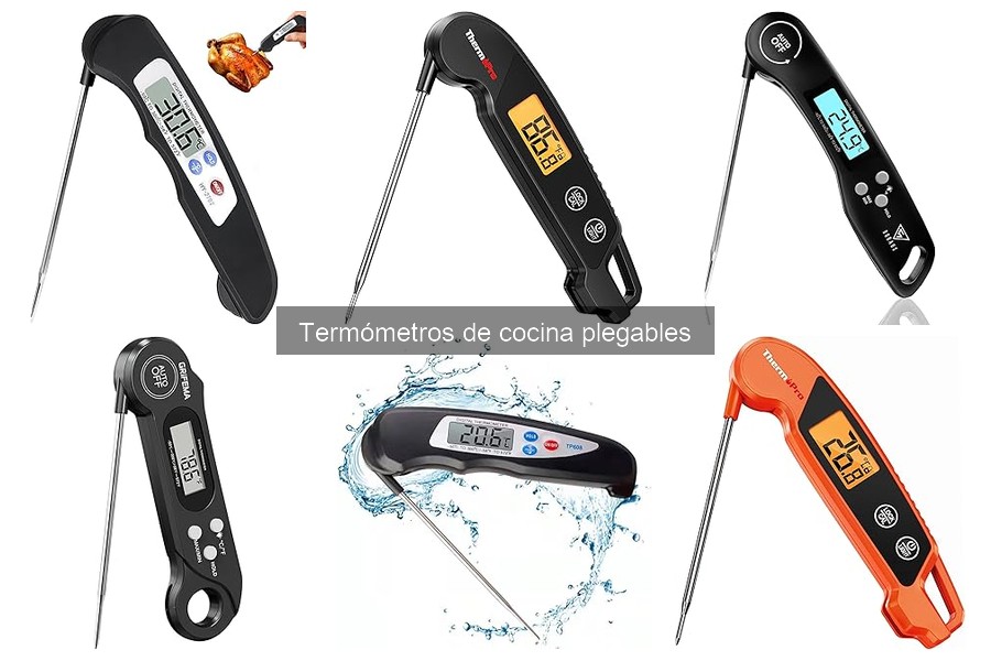 Mantenimiento y limpieza de termómetros de cocina plegables