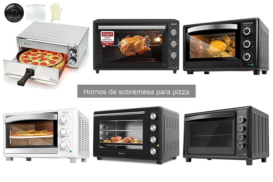 Mejores hornos de sobremesa para pizza según opiniones de usuarios
