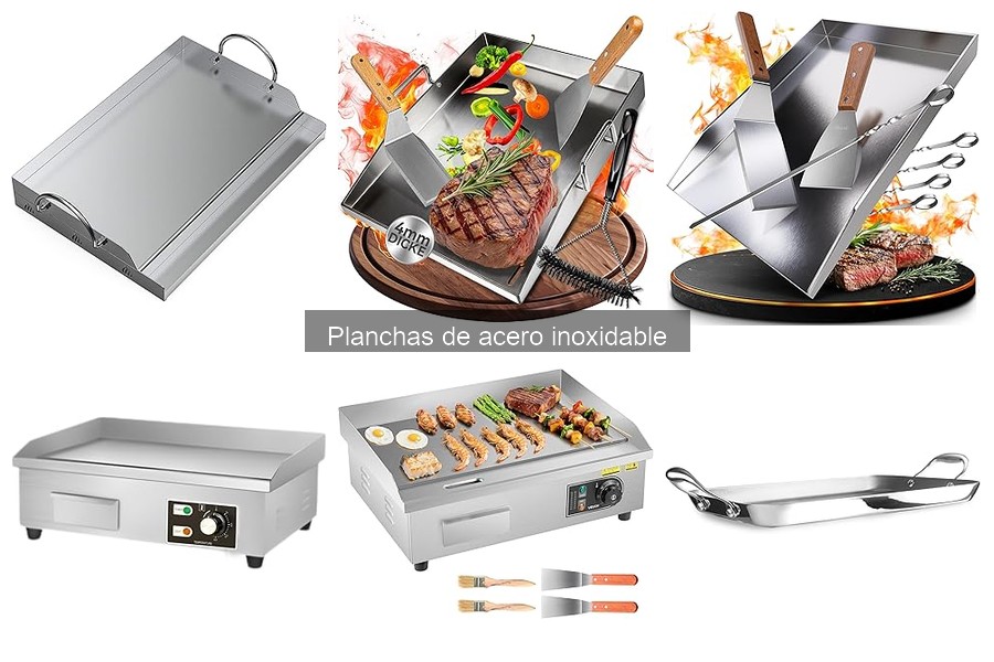 Mejores planchas de acero inoxidable para asar en casa