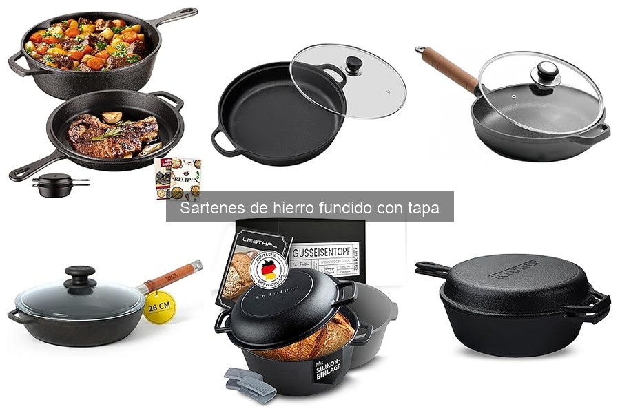 Mejores sartenes de hierro fundido con tapa para principiantes