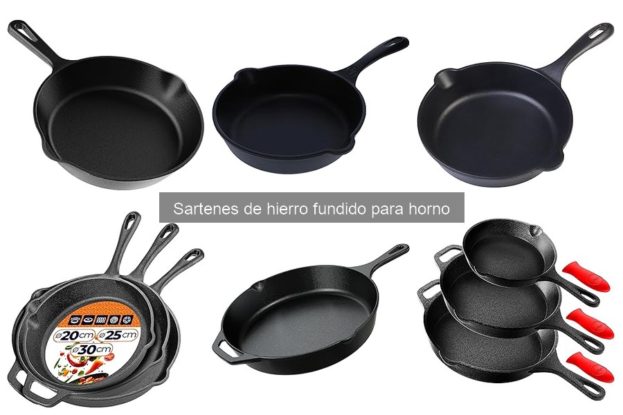 Mejores sartenes de hierro fundido para horno en 2023