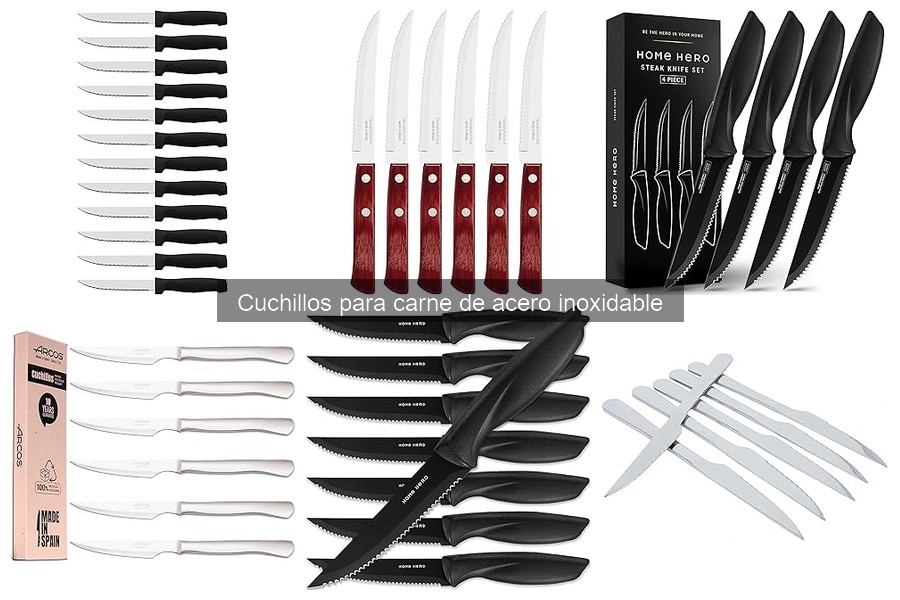 Precios de cuchillos para carne de acero inoxidable