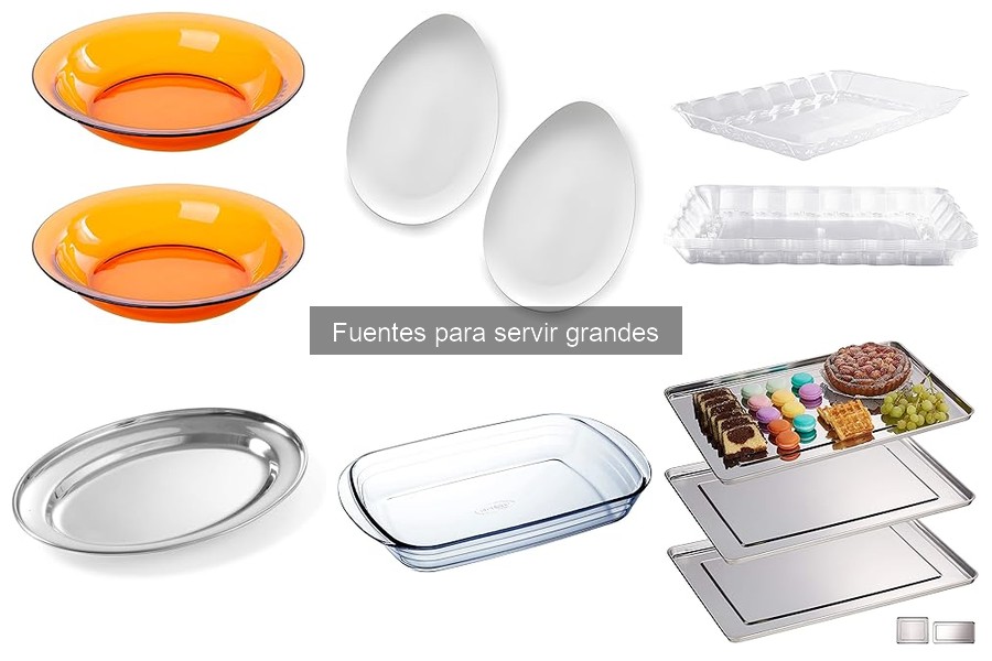 Precios promedio de fuentes para servir grandes en casa