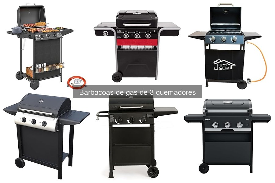 ¿Qué es una barbacoa de gas de 3 quemadores?