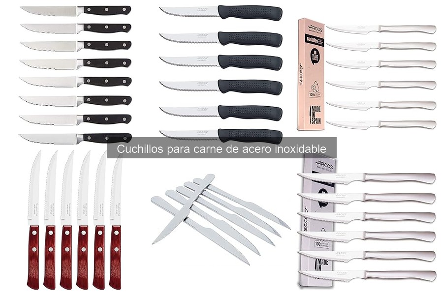 Reseñas de cuchillos para carne de acero inoxidable