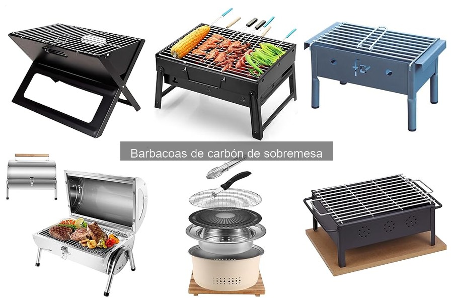 Seguridad al usar barbacoas de carbón de sobremesa