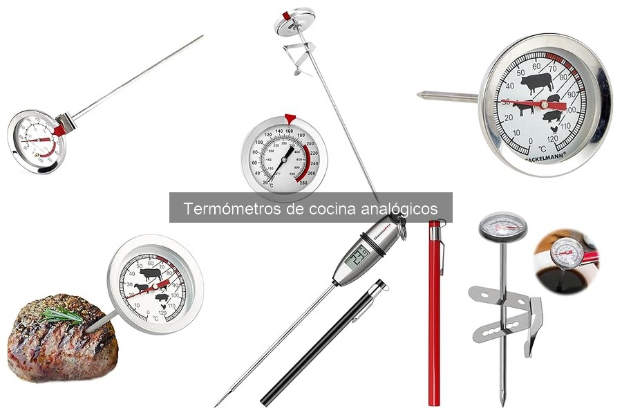 Temperaturas ideales para cocinar carne con termómetros analógicos