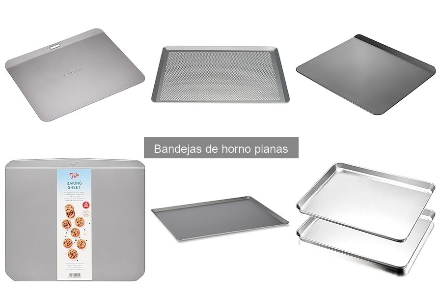 Tipos de bandejas de horno planas y sus usos para cocinar