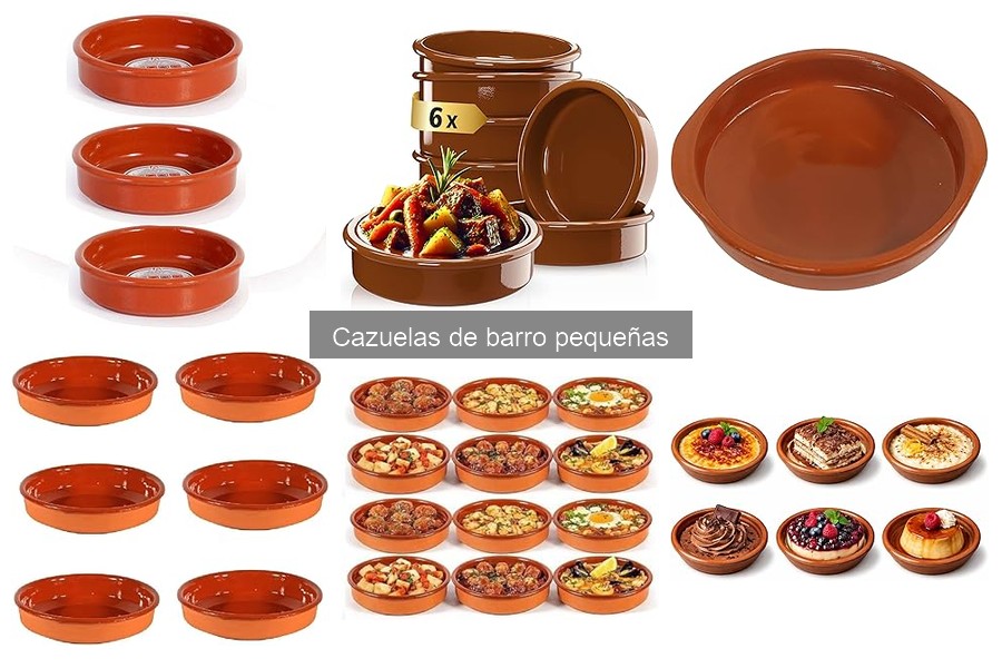 Tipos de cazuelas de barro pequeñas y sus usos