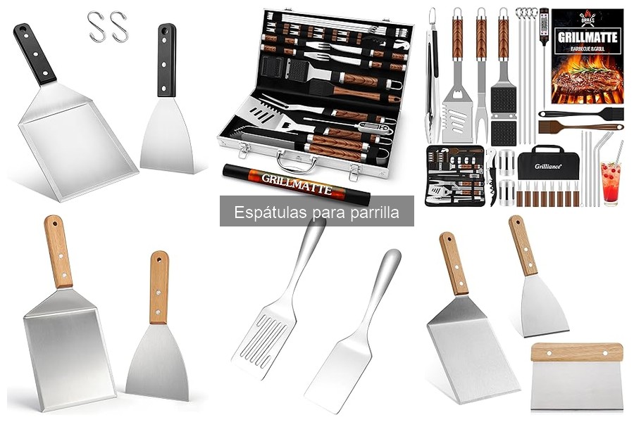 Tipos de espátulas para parrilla y sus usos esenciales