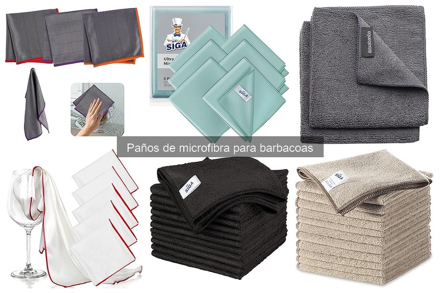 Tipos de paños de microfibra para barbacoas: guía completa