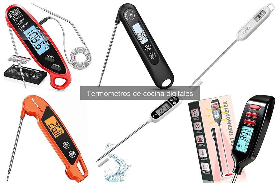 Tipos de termómetros de cocina digitales para cocinar mejor