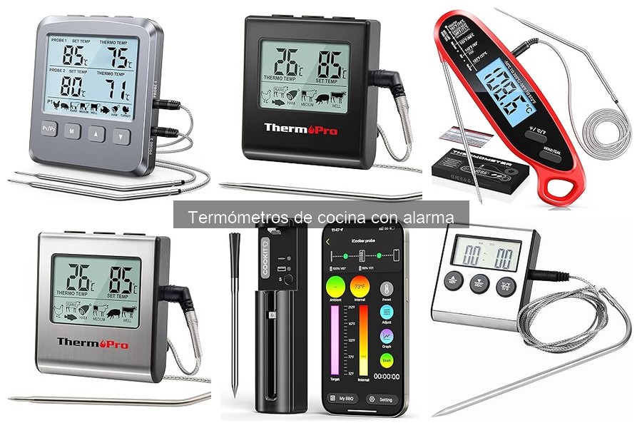 Ventajas de un termómetro de cocina con alarma para cocinar