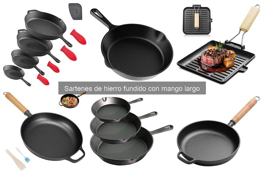 Ventajas y Desventajas de Sartenes de Hierro Fundido con Mango Largo