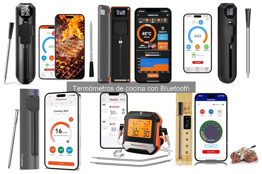 Ventajas y desventajas de termómetros de cocina Bluetooth